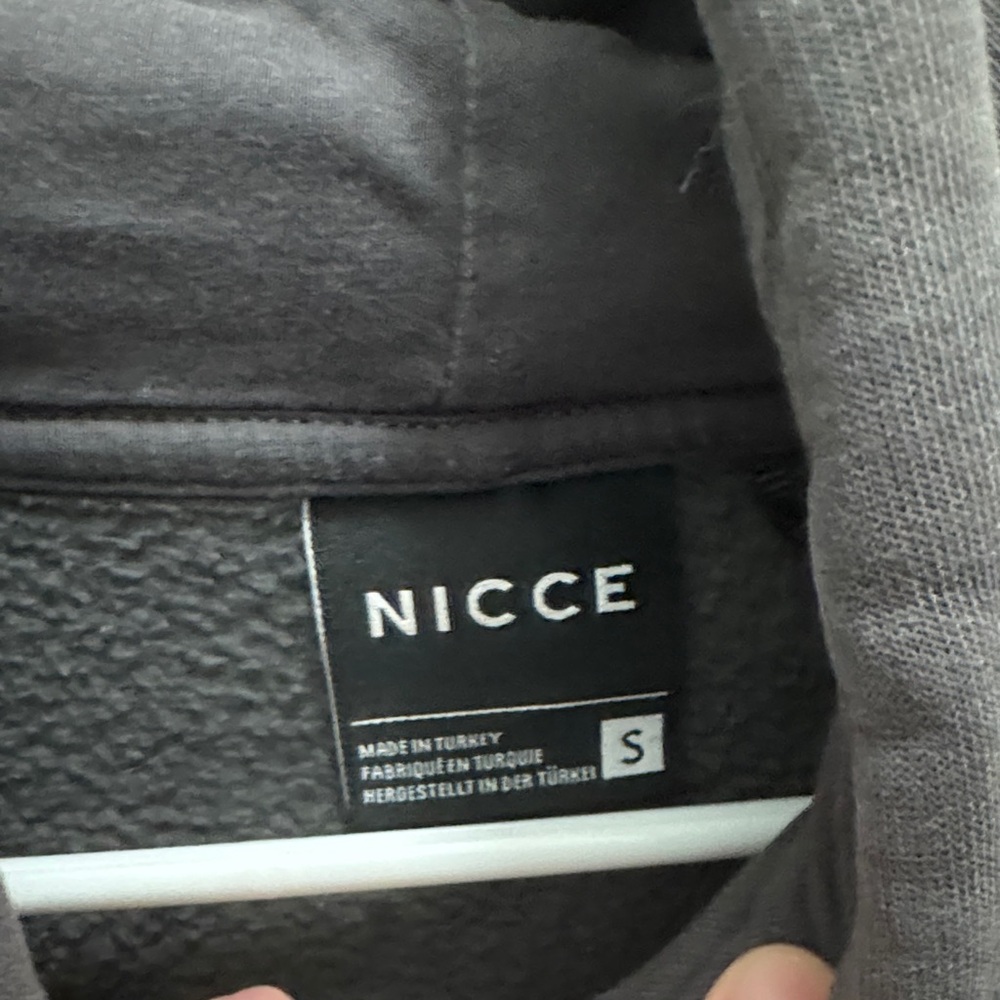 Nicce Men's Charcoal Hoodie - Picture 3 of 3
